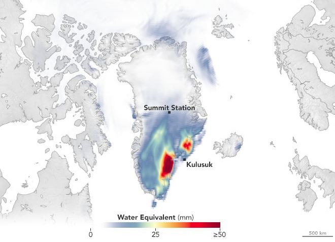 Extraño temporal de nieve cae en Groenlandia tras el huracán Larry