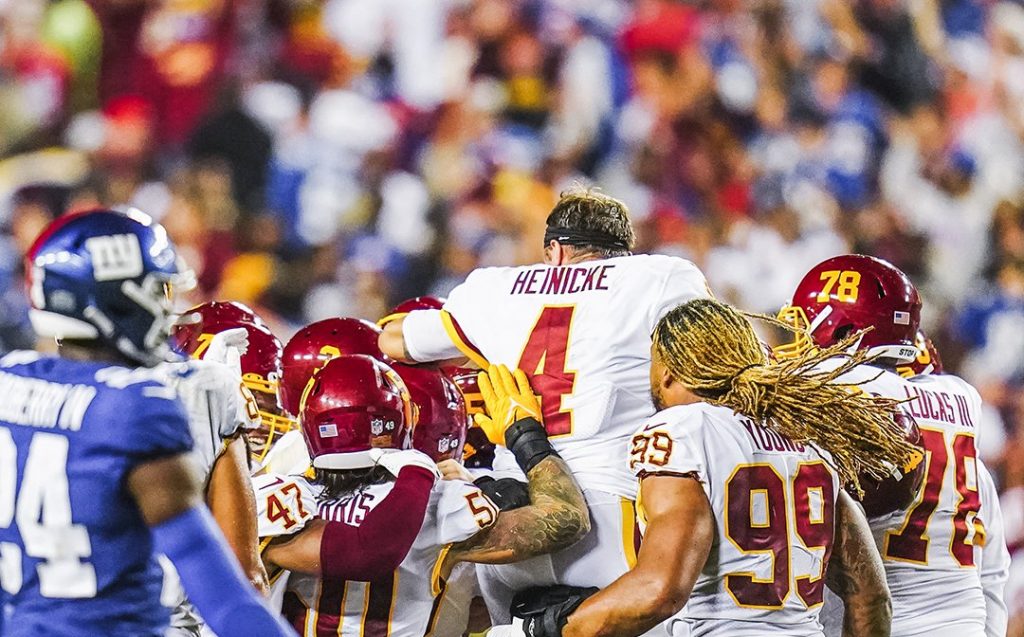 Con gol de 43 yardas, Hopkins le dio un triunfo salvaje a Washington