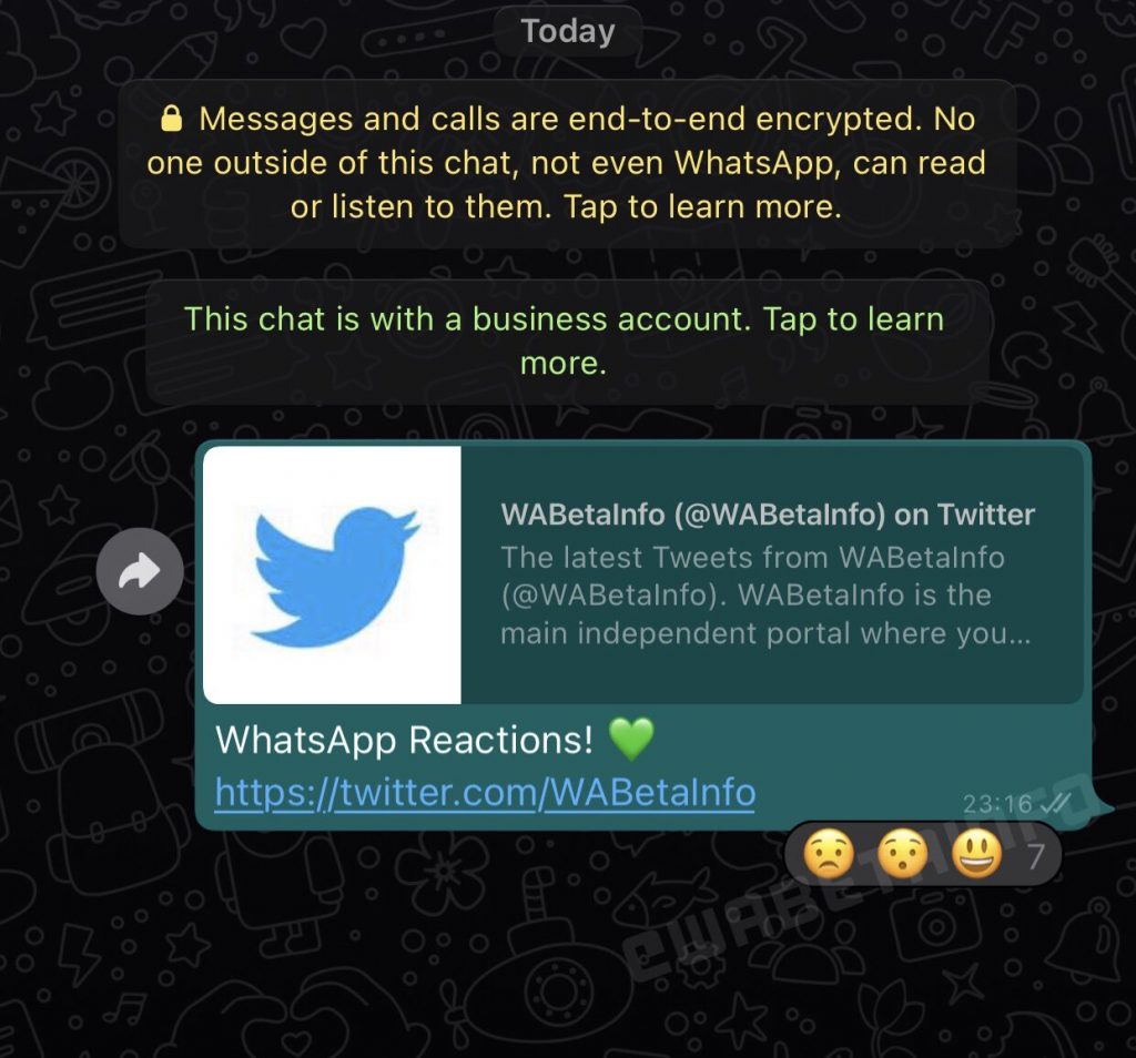 Así son las reacciones a los mensajes en WhatsApp: el emoji que quiera el usuario y visibles para todos en el chat