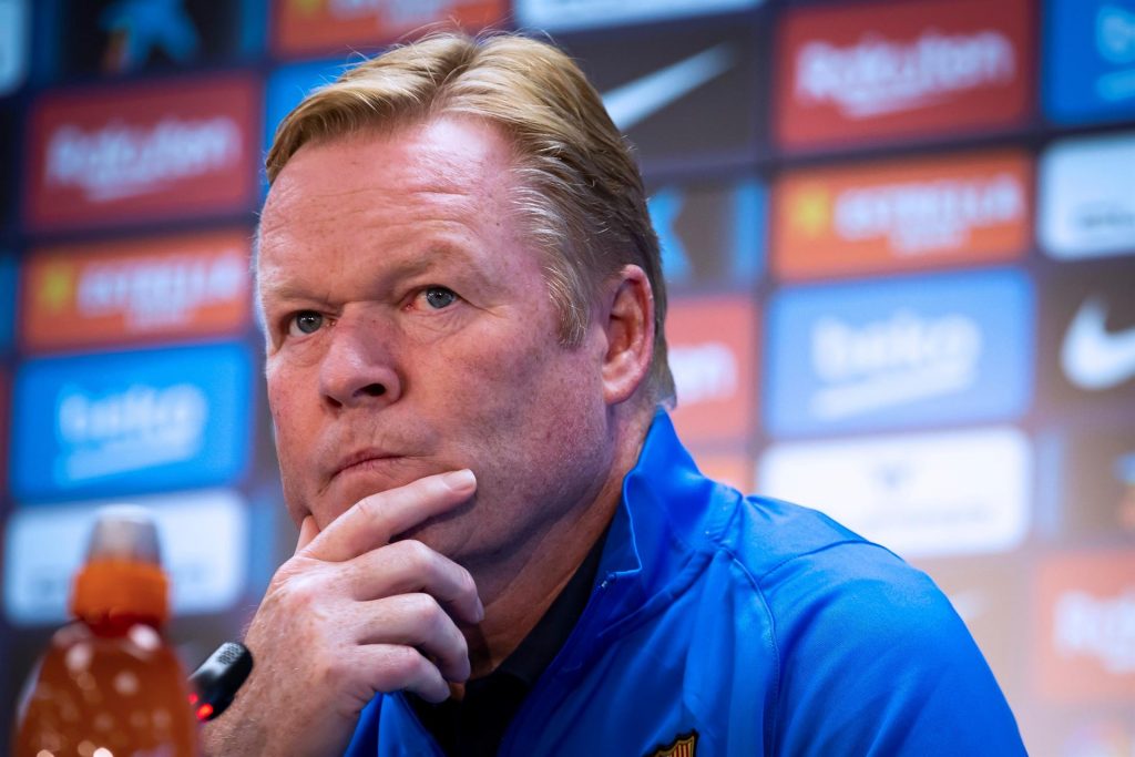 Jugadores del Barça se despidieron de Koeman