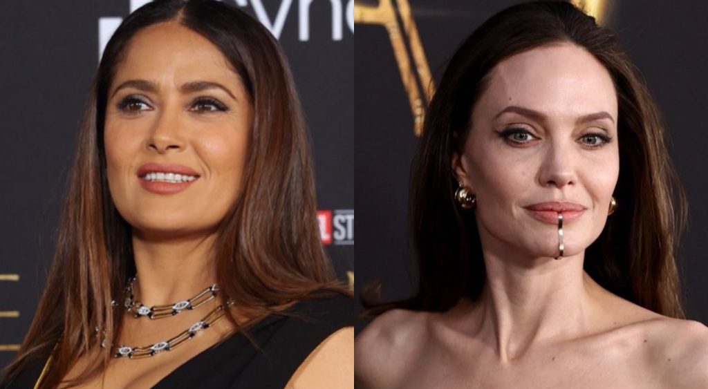 Salma Hayek y Angelina Jolie se llevaron toda la atención en el estreno de Eternals