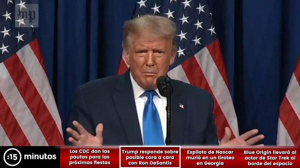 Si me postulo, todos se retirarían, dijo Trump sobre presidenciales de 2024