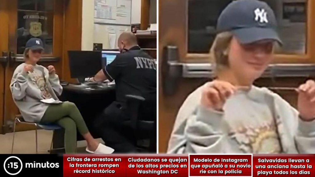 Modelo de Instagram Genie Exum apuñaló a su novio y sonríe en la comisaría