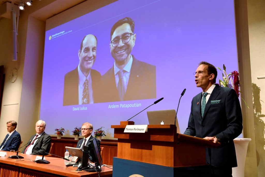 Nobel de Medicina para los estadounidenses que descubrieron los receptores de temperatura y tacto