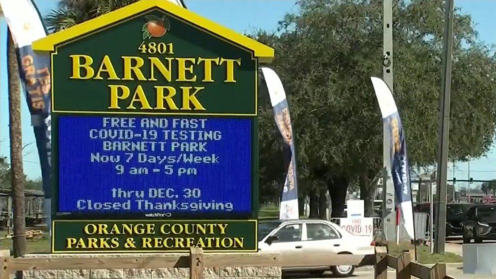 Barnett Park será el único lugar habilitado para pruebas de COVID-19 en Orlando