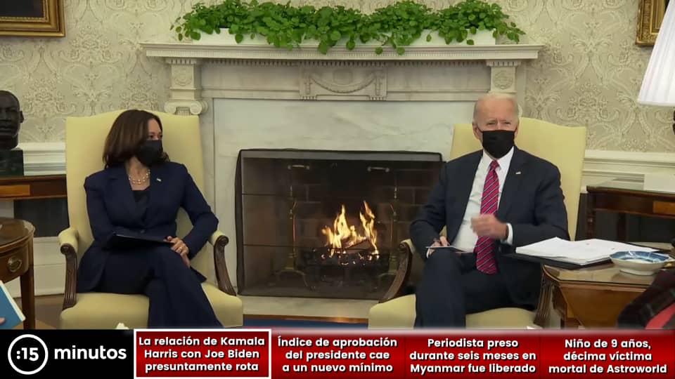 Relación de Kamala Harris y Joe Biden presuntamente rota