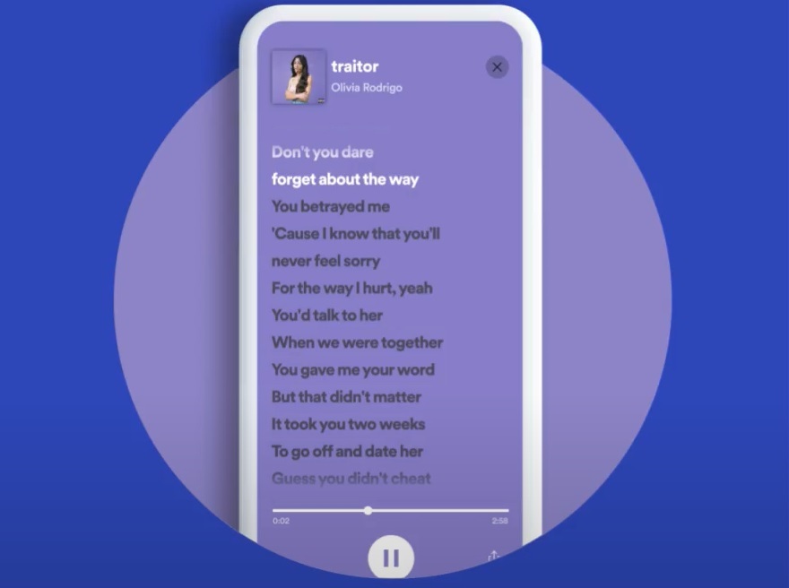 Spotify ya muestra las letras de las canciones en tiempo real