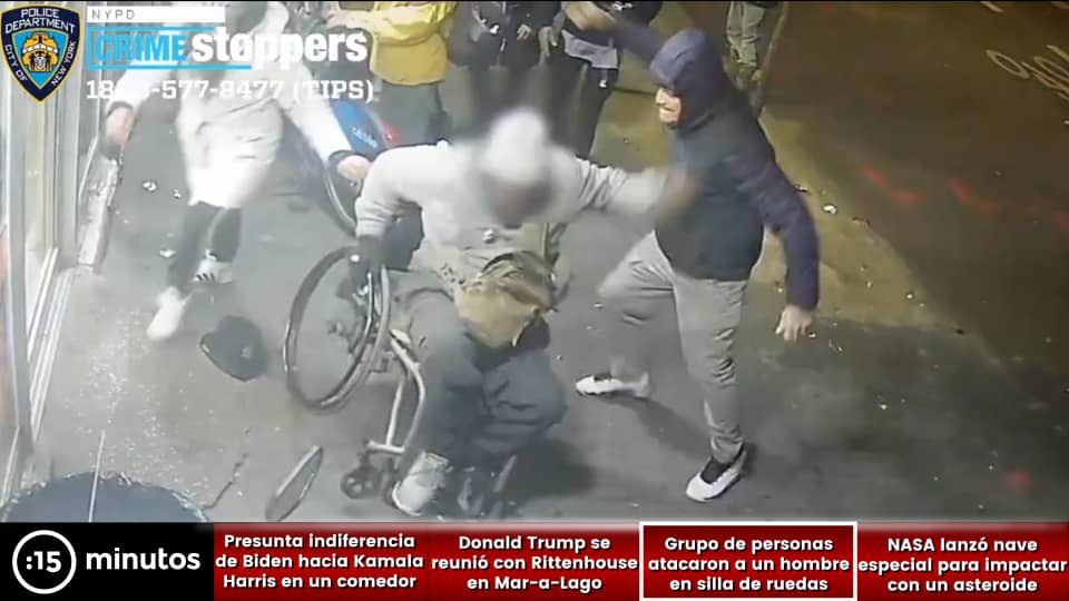 Hombre en silla de ruedas fue golpeado y robado en Nueva York