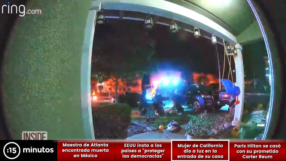 Mujer dio a luz en el jardín delantero de su casa en California