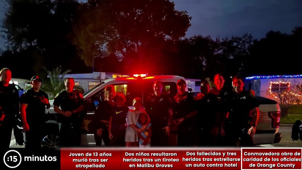 Conmovedora obra de caridad de los oficiales del condado de Orange