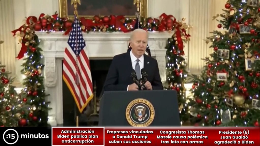 Biden anunció plan anticorrupción para EEUU y el mundo