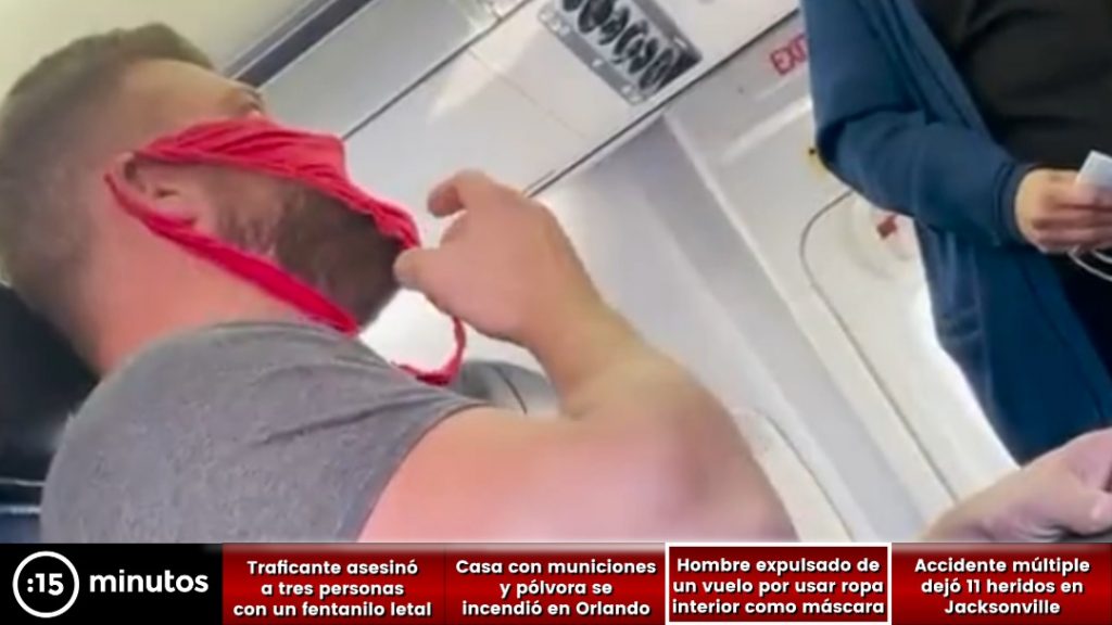 Usó ropa interior como tapabocas y fue botado de un vuelo de United Airlines