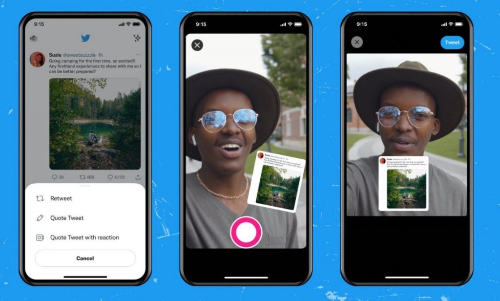 Twitter permite reaccionar a las publicaciones con videos