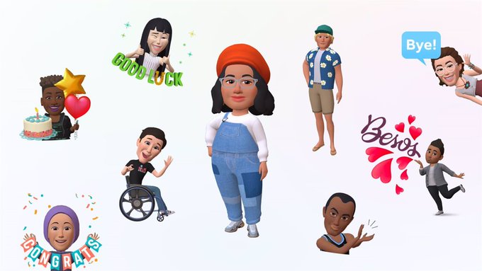 Meta introduce avatares personalizados en 3D en Facebook, Instagram y Messenger