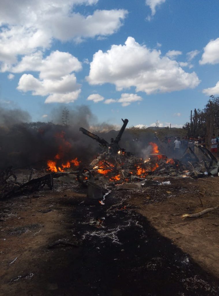 2 muertos y 2 heridos al caer helicóptero de la Fuerzas Armadas venezolana