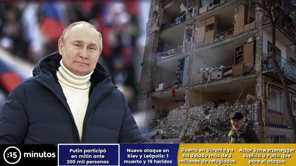 Putin hizo mitin ante 200 mil personas mientras continúa el despiadado ataque