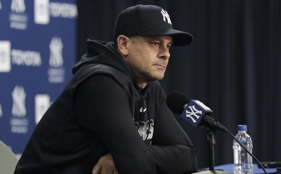 Abucheos para Aaron Boone, manager de los Yankees de Nueva York