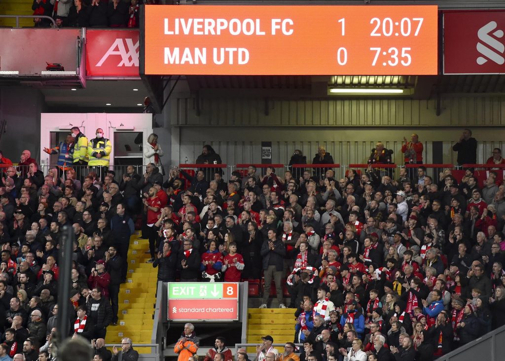 Ronaldo agradeció a la fanaticada del Anfield el momento de respeto y compasión durante el partido del martes