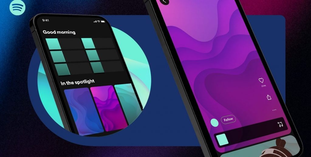 ¡Lo nuevo de Spotify! Un feed personalizado de canvas para descubrir nuevas canciones