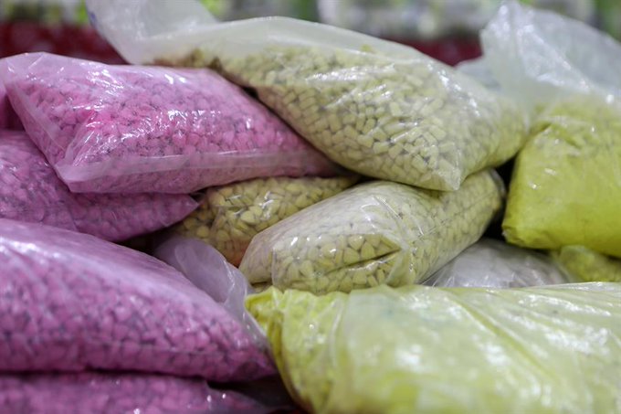 Incautan más de mil millones de pastillas de metanfetamina en Asia en 2021