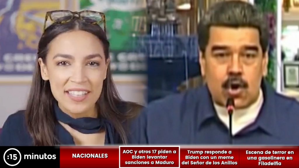 Ocasio-Cortez y otros 17 pidieron a Biden que levante sanciones a Maduro