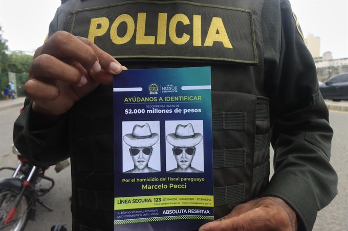 Policía colombiana sigue tras los asesinos de fiscal paraguayo Marcelo Pecci