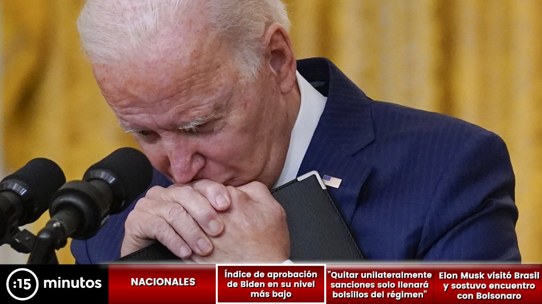 Aprobación de Joe Biden llegó a su nivel más bajo