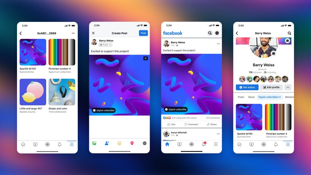 Creadores de contenido en EEUU podrán publicar sus NFT en Facebook