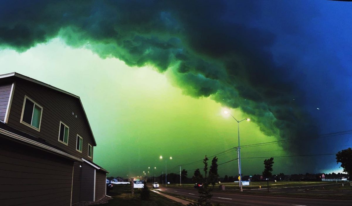 ¡Misterioso fenómeno! Cielo verde en Dakota del Sur