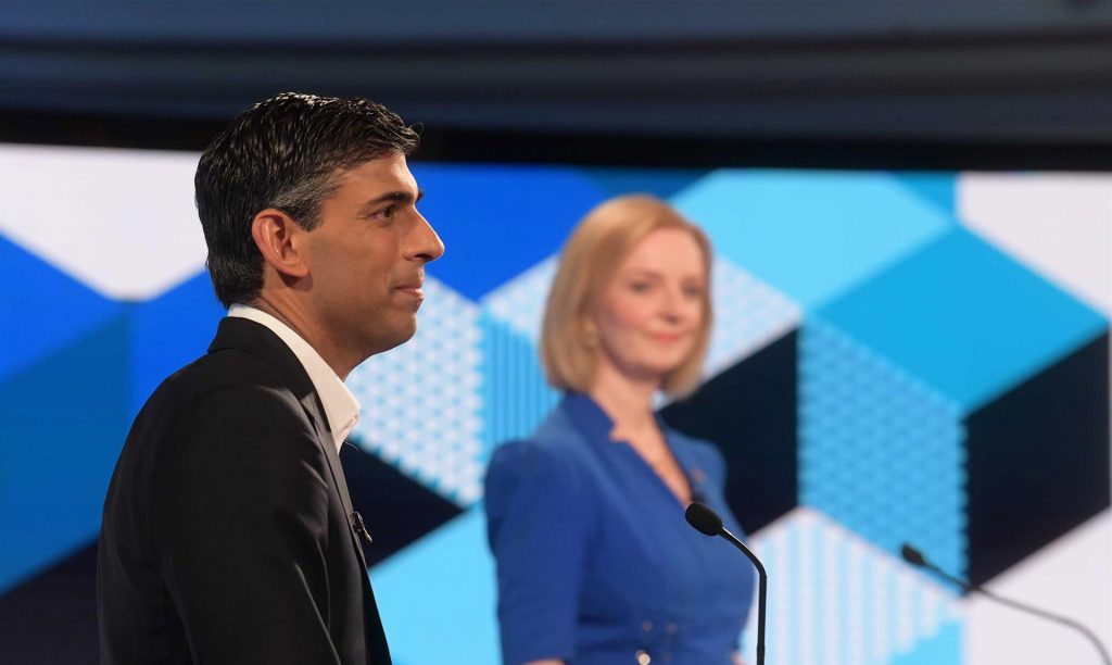 ¿Quién ganó el primer debate televisado entre Liz Truss y Rishi Sunak