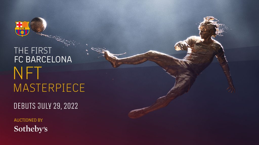 El Barça se apunta a los NFT y subasta una obra inspirada en un gol de Cruyff