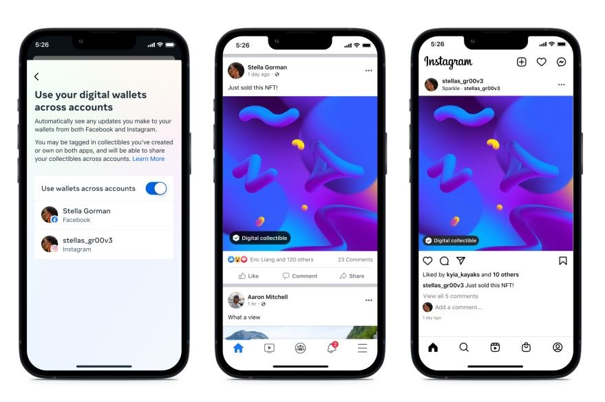 ¿Lo sabías ¡Ya puedes publicar NFT en Instagram y Facebook!