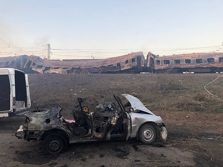 Ataque ruso dejó al menos 22 muertos en una estación de tren en Dnipropetrovsk