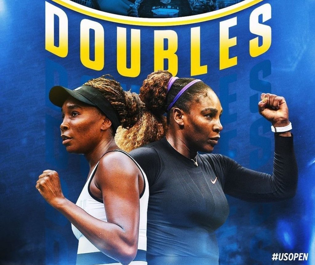 Serena Williams se despide de las competencias participando junto a Venus en el US Open