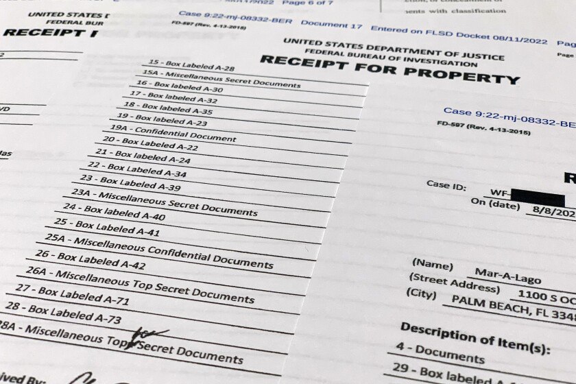 Jueza designó perito y negó al Gobierno moción para revisar documentos incautados a Trump
