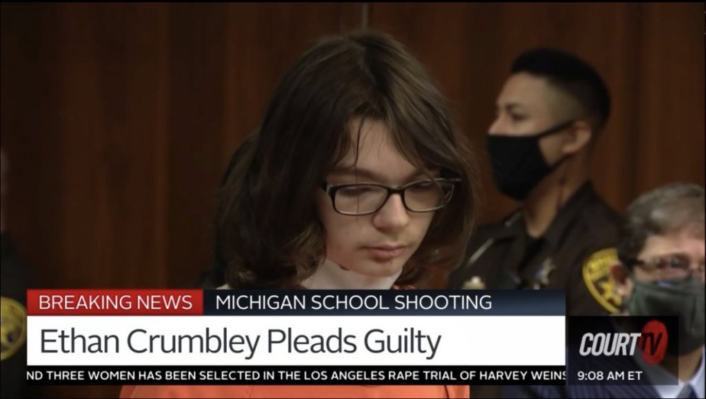 (+Video) Ethan Crumbley se declaró culpable del tiroteo en instituto de Michigan donde mató a 4 compañeros