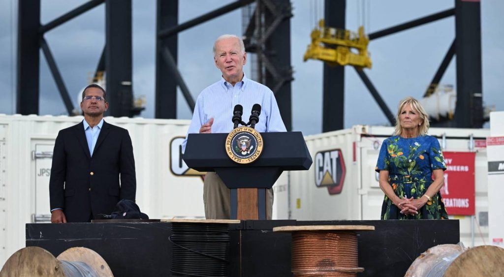 Biden visita Puerto Rico para evaluar daños tras el paso de huracán Fiona