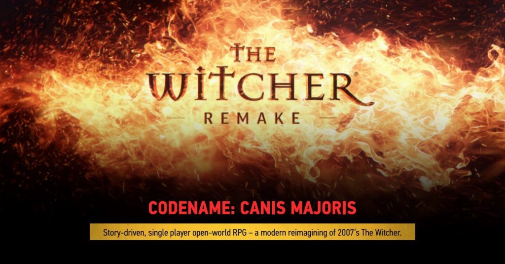 El 'remake' del primer The Witcher con Unreal Engine 5 ofrecerá una aventura de mundo abierto