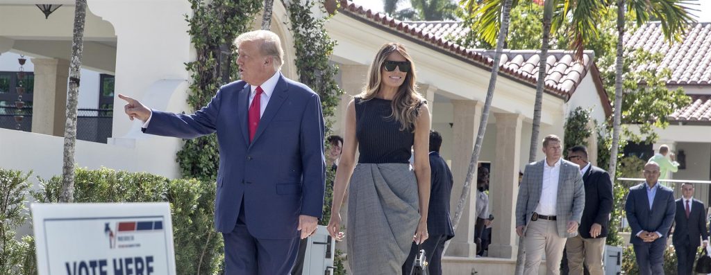 "Creo que vamos a tener una gran noche", dijo Trump sobre las elecciones
