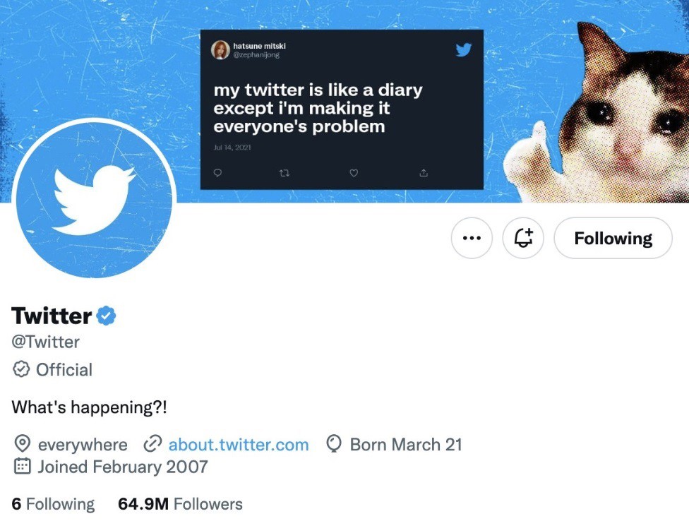 Cuentas oficiales de Twitter tendrán una etiqueta distinta a la insignia azul