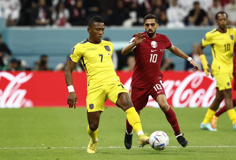 Ecuador le ganó al anfitrión: Valencia impartió una lección de fútbol a Catar 2 a 0