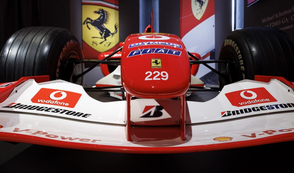 A subasta el Ferrari con el que Schumacher ganó su sexto título en 2003