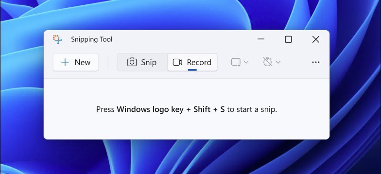 La app Recortes para Windows 11 incorpora una grabadora de pantalla