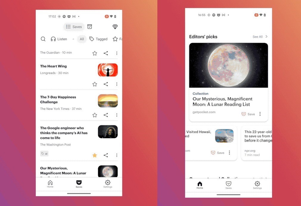 Mozilla introduce nuevas pestañas y recomendaciones personalizadas en Pocket para Android