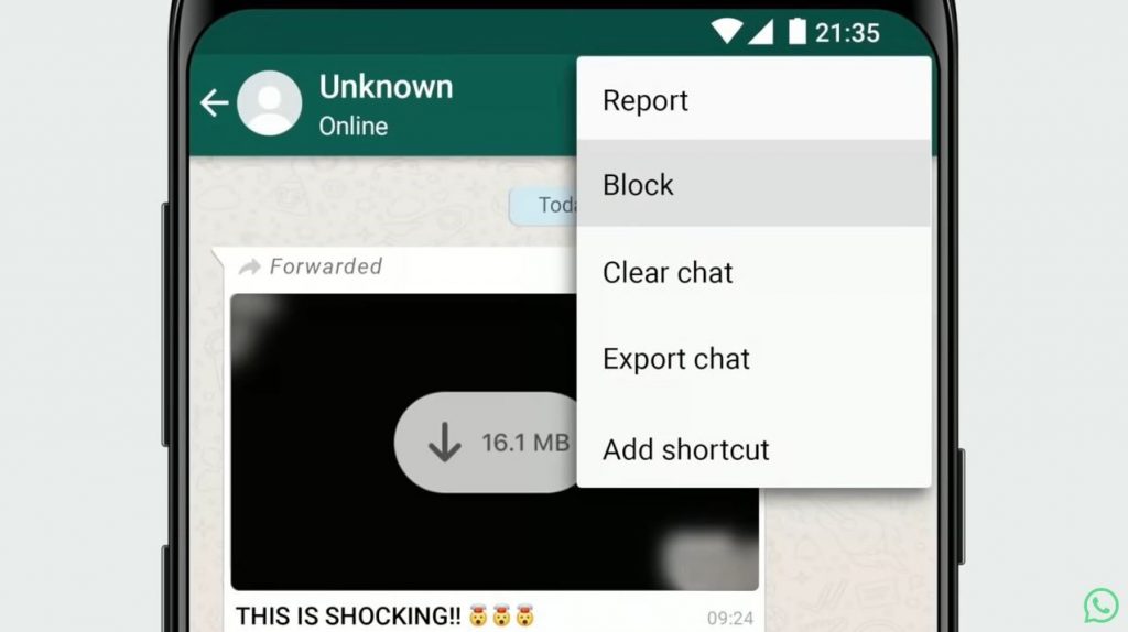 Es posible que puedas bloquear contactos en WhatsApp sin abrir la conversación