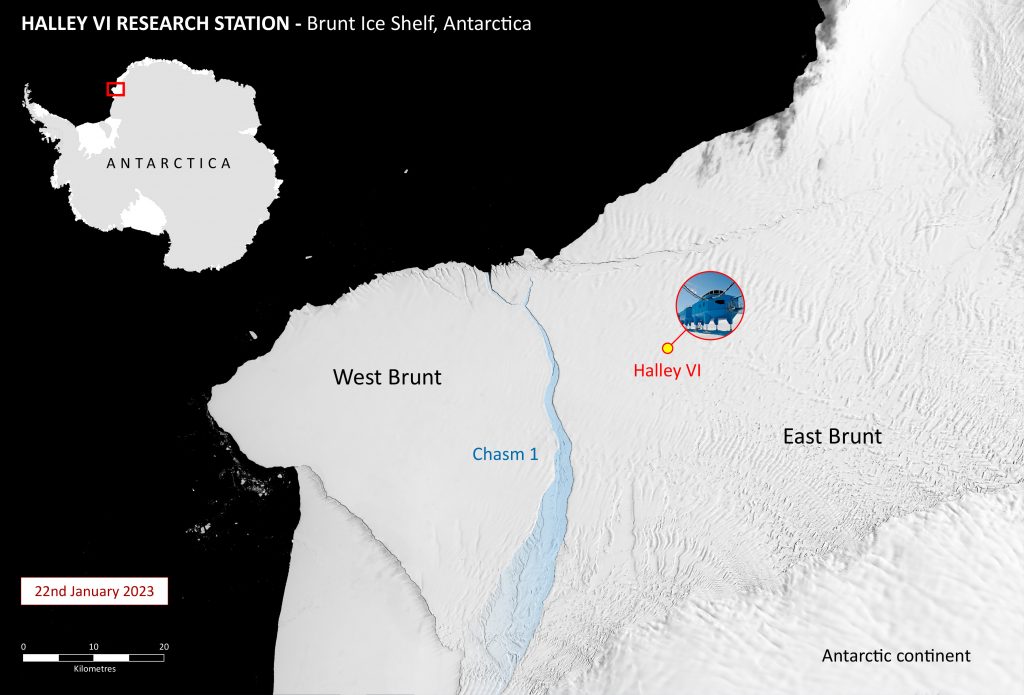 Se desprendió un iceberg de 1.550 kilómetros cuadrados en la Antártida