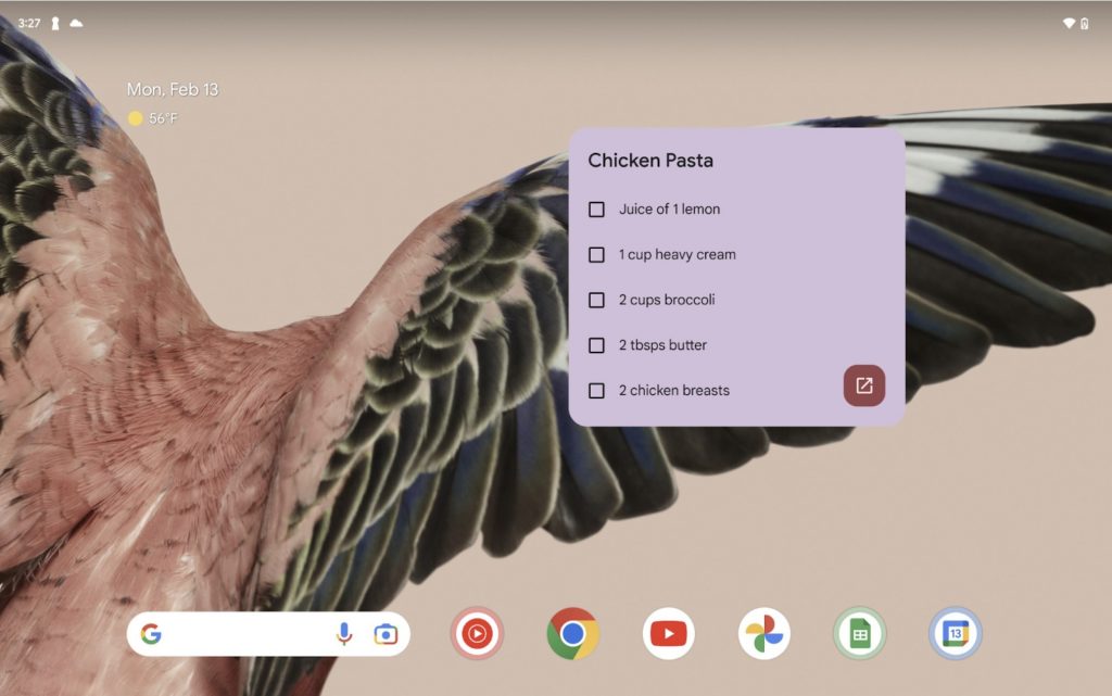 Google Keep lanza un 'widget' para anclar notas o listas en la pantalla de inicio del dispositivo
