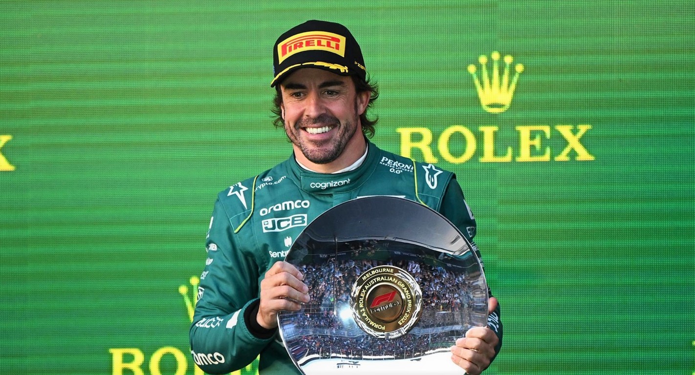 Alonso: Ha sido una montaña rusa emocional, pero contento con el podio