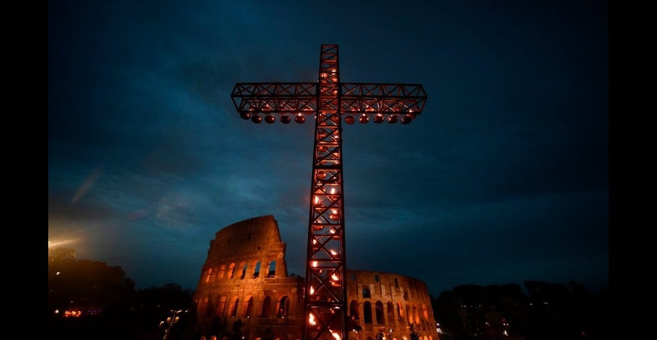El papa Francisco ausente en un Vía Crucis con los conflictos mundiales presentes