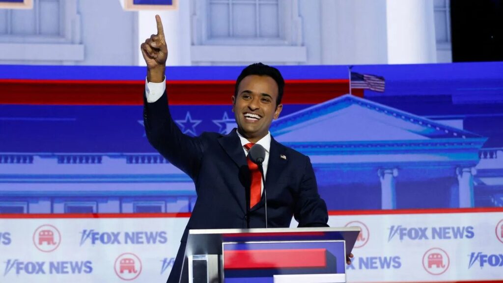 Vivek Ramaswamy se robó la atención del primer debate republicano para las presidenciales